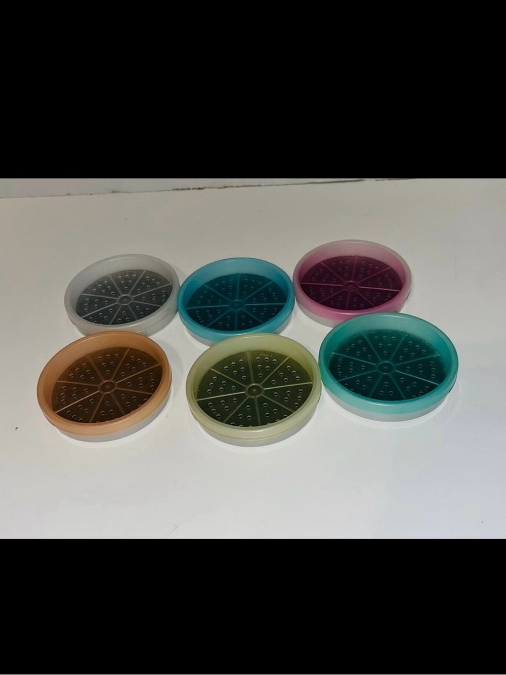 Tupperware Set of 6 Vintage Coasters